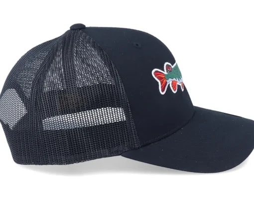 Pike Applique Black Trucker - Skillfish
