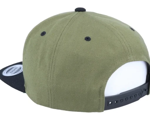 Pike Black Applique Olive/Black Snapback - Skillfish
