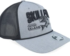 Pike C&r Logo 3d 112fpr Heather Grey/Black/Black A-frame Trucker - Skillfish