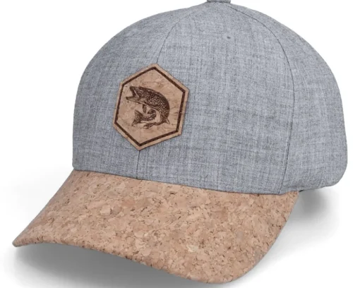 Pike Fish Patch Heather Grey/Cork Adjustable - Skillfish