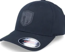 Pike Fishing Shield Patch Black Flexfit - Hunter
