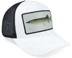 Pike Fishing Velvet White/Black Trucker - Skillfish