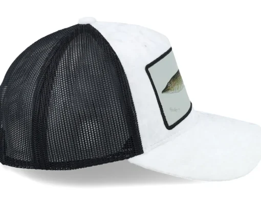 Pike Fishing Velvet White/Black Trucker - Skillfish