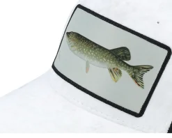 Pike Fishing Velvet White/Black Trucker - Skillfish