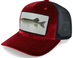 Pike Fishing Velvet White/Black Trucker - Skillfish