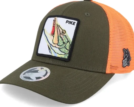 Pike Pro Fishing Dark Mash/Fluorescent Orange Trucker - Skillfish