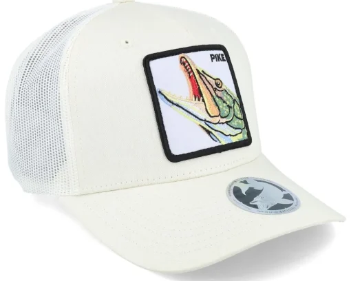 Pike Pro Fishing Ivory/Ivory/Light Forest A-frame Trucker - Skillfish