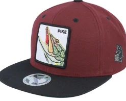 Pike Pro Fishing Maroon/Black Snapback - Skillfish