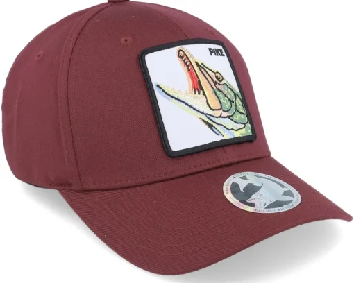 Pike Pro Fishing Wooly Combed Maroon Flexfit - Skillfish