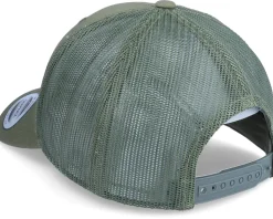Pine Logo Patch Olive Trucker - Wild Spirit