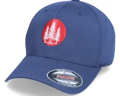 Pine Tree Logo Navy Flexfit - Iconic