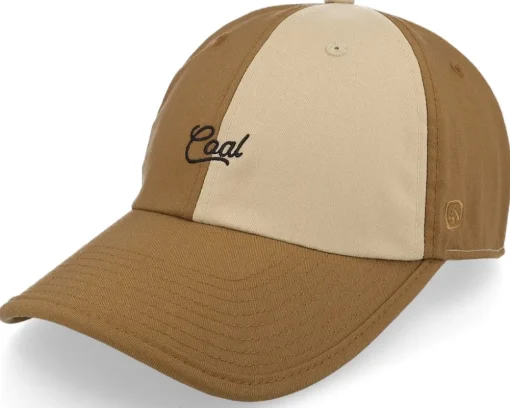 Pines Light Brown Blocked Dad Cap - Coal