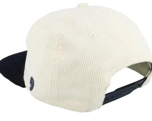 Pins & Stripes Logo Cord Ivory/Black Snapback - Pins & Stripes
