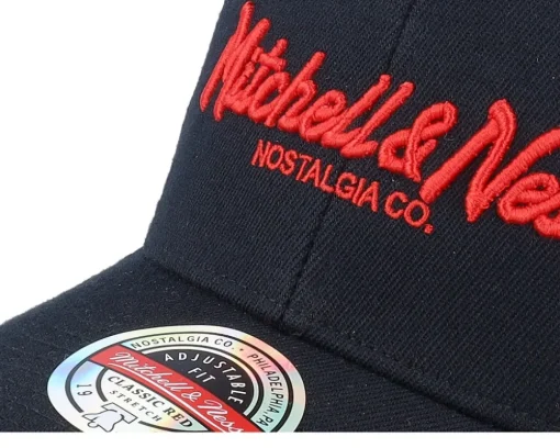 Pinscript Black/Red Adjustable - Mitchell & Ness