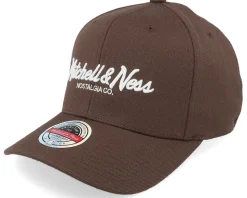 Pinscript Brown/White Adjustable - Mitchell & Ness