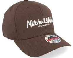 Pinscript Brown/White Adjustable - Mitchell & Ness