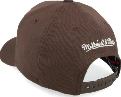 Pinscript Brown/White Adjustable - Mitchell & Ness