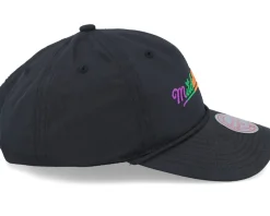 Pinscript Nylon Deadstock Multi/Black Dad Cap - Mitchell & Ness
