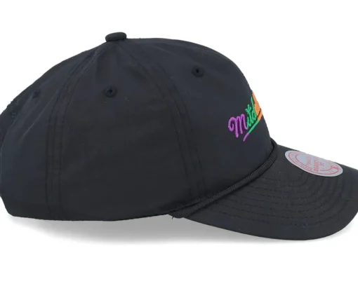 Pinscript Nylon Deadstock Multi/Black Dad Cap - Mitchell & Ness
