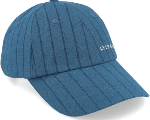 Pinstripe Baseball Cap Apres Navy Dad Cap - Lyle & Scott