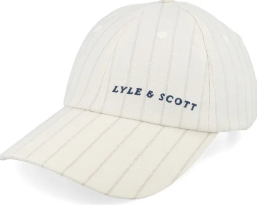 Pinstripe Baseball Cap Apres Navy Dad Cap - Lyle & Scott