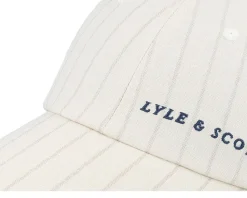 Pinstripe Baseball Chalk Dad Cap - Lyle & Scott