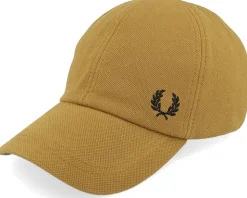 Pique Classic Cap Dark Caramel/Black Dad Cap - Fred Perry