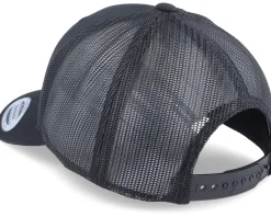 Piranha Skull Hex Patch Black Trucker - Skillfish