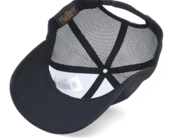 Piranha Skull Hex Patch Black Trucker - Skillfish