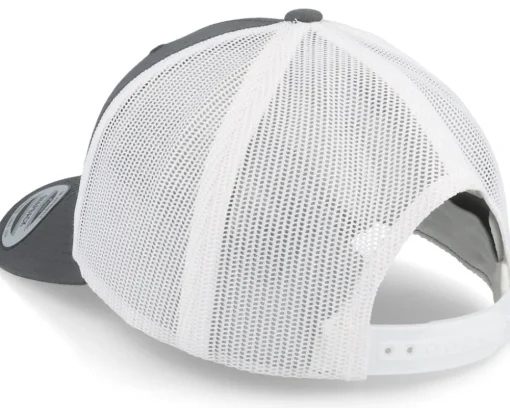 Piranha Skull Patch Charcoal Grey/White Trucker - Skillfish