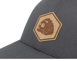 Piranha Skull Patch Charcoal Grey/White Trucker - Skillfish