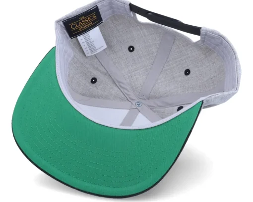 Pirate Logo Heather Grey/Black Snapback - Iconic