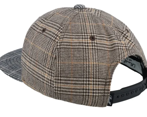 Pitchout Check Mix Beige Snapback - Reell
