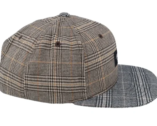 Pitchout Check Mix Beige Snapback - Reell