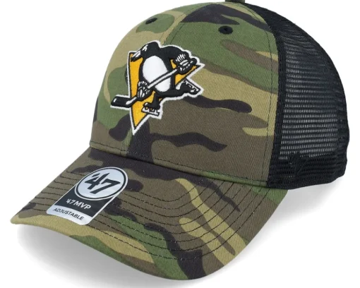 Pittsburgh Penguins 47 Mvp Camo/Black Trucker - 47 Brand