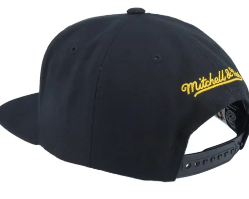 Pittsburgh Penguins Big Face 7.0 Vintage Black Snapback - Mitchell & Ness