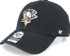 Pittsburgh Penguins Clean Up Black Adjustable - 47 Brand