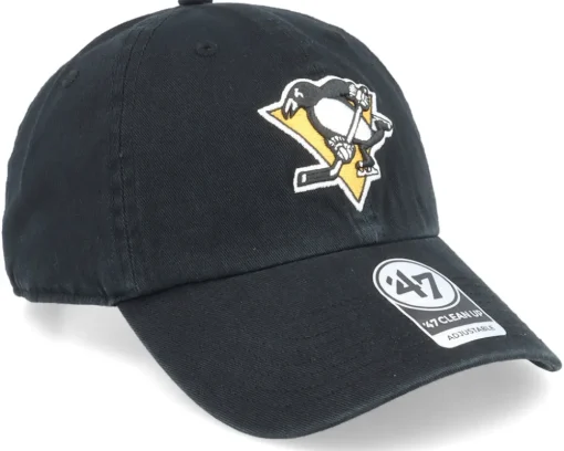 Pittsburgh Penguins Clean Up Black Adjustable - 47 Brand
