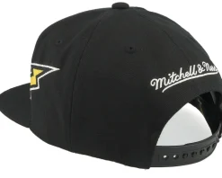 Pittsburgh Penguins Double Trouble Vintage Black Snapback - Mitchell & Ness