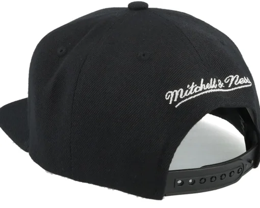 Pittsburgh Penguins Line Work Vintage Black Snapback - Mitchell & Ness