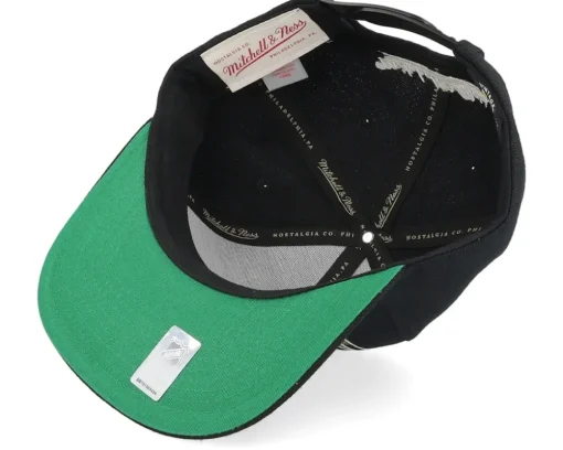 Pittsburgh Penguins Line Work Vintage Black Snapback - Mitchell & Ness