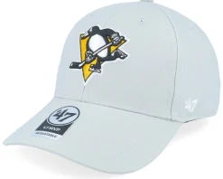 Pittsburgh Penguins Mvp Logo Grey/Yellow Adjustable - 47 Brand