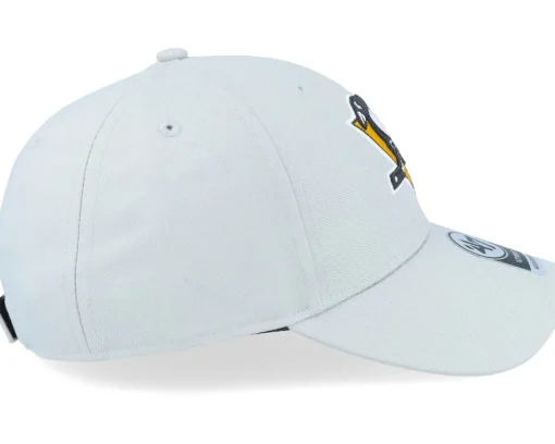 Pittsburgh Penguins Mvp Logo Grey/Yellow Adjustable - 47 Brand