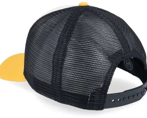 Pittsburgh Penguins Sinclair Black/Ivory/Gold Trucker - American Needle