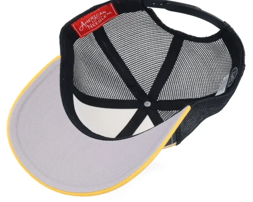 Pittsburgh Penguins Sinclair Black/Ivory/Gold Trucker - American Needle