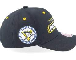 Pittsburgh Penguins Team Lofi Pro Black Adjustable - Mitchell & Ness