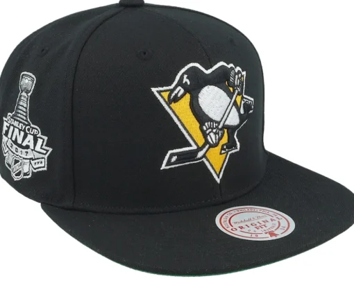 Pittsburgh Penguins Top Spot Black Snapback - Mitchell & Ness