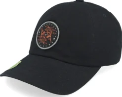 Plague Unstructured Hat Black Dad Cap - Fox