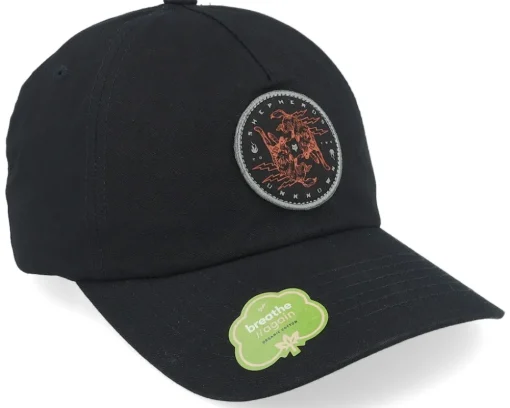 Plague Unstructured Hat Black Dad Cap - Fox