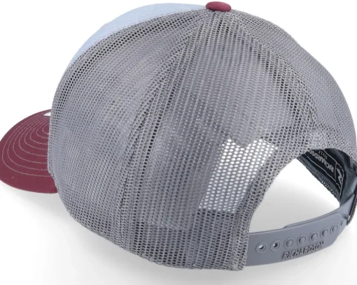 Poker King Heather Grey/Charcoal/Maroon Trucker - Iconic